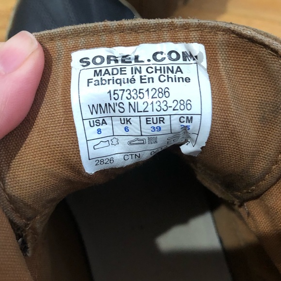 Sorel “Out N About” Waterproof Duck Boot Leather Rubber NL2133-286 US Size 8 - Picture 7 of 10